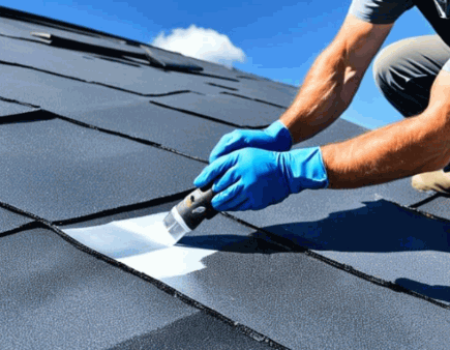 Application-Of-The-Roof-Sealant